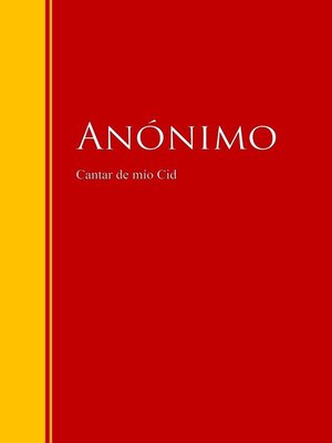 cover image of Cantar de mío Cid
